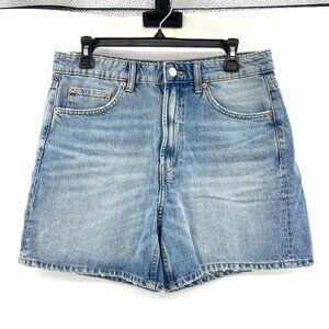 Zara High Waist Denim Jean Shorts Women's 8
